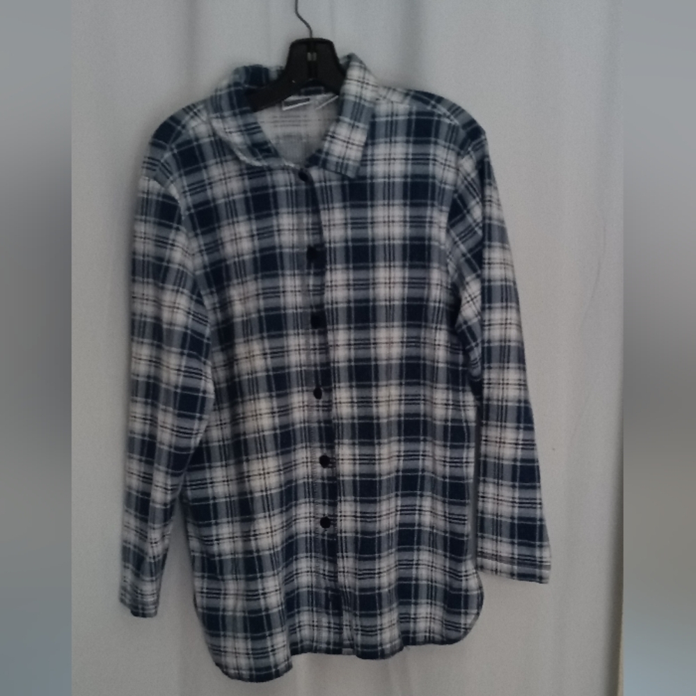 Vintage Basic Editions Navy and White Checkered Shirt